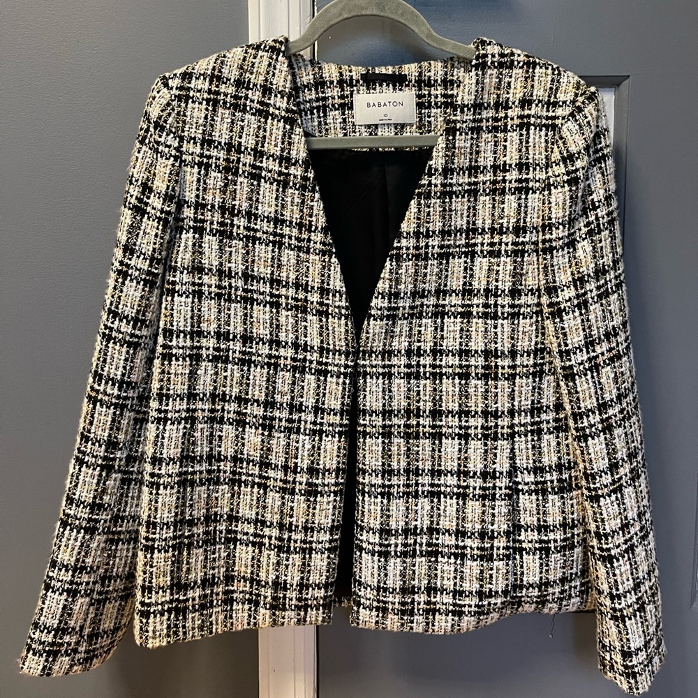 ARITZIA BABATON TWEED BLAZER SIZE 10